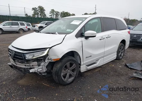 2021 Honda Odyssey Ex from USA, damaged, VIN 5FNRL6H58MB036303